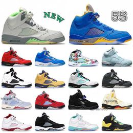 2023 Luxury Bran A5 Jumpman 5 5s Mens Basketball Shoes Hot Easter Concord Fire Red Green Bean Laney Blue Suede Alternate Bel What The Wings JORDON JORDAB