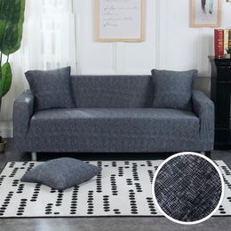 Chair Covers Cross Pattern Sofa Cover Elastic Stretch Universal Slipcover For Corner Sectional Couch Furniture Armchair Home Decor