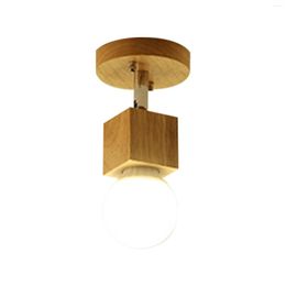 Ceiling Lights Nordic Style LED Lighting Rustic Wood Lamp For Dorm