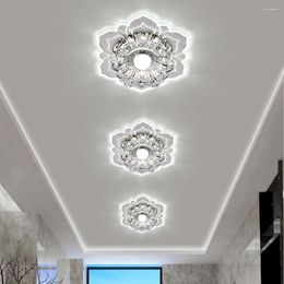 Ceiling Lights Modern LED Light Surface Mounted Living Room Porch Aisle Corridors Lamps Crystal Lampshade