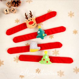 Kids Wristband Cartoons Band For Children Gift Christmas Decoration Santa Claus Elk 3x24 cm Christmass Bracelet RRC706