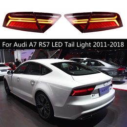 Car Taillights Assembly Dynamic Streamer Turn Signal Rear Lamp For Audi A7 RS7 LED Tail Light Brake Running Parking Lights