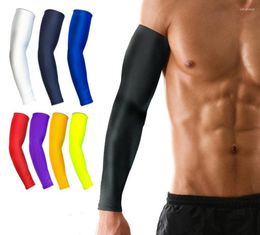 Knee Pads 1Pcs Sun Protection Arm Cooling Sleeve Warmers Cuffs UV Sleeves Breathable Quick Dry Running Men Women