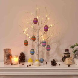 60cm birch LED light Easter decorations for home Easter artificial tree wedding decor lights happy Easter house home light