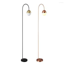 Floor Lamps Postmodern Loft Creative LED Lamp Rose Gold Black Optional Simple Bedroom Lighting Restaurant Station Standing