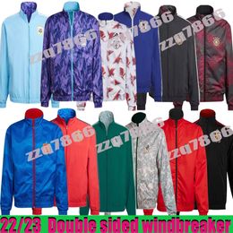 2223 Argentina 3 stars Spain Japan Mexico Double-sided trench coat team jacket Soccer H.LOZANO REUS Windbreaker Jerseys J.ALVAREZ MINAMINO Windbreakers Fashion coat