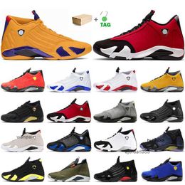 2023 TOP 14s Jumpman Basketball Shoes Mens Trainers 14 University Gold Gym Red Black Toe Candy Cane Desert sand outdoor sport sneakers with box JORDON JORDAB