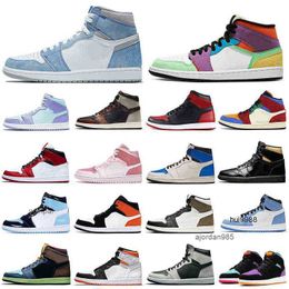 2023 Fashion 1s men basketball shoes 1 Hyper Royal Banned Bred Shadow Chicago women mens trainers sports sneakers Walking Jogging Breathable JORDON JORDAB