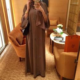 Ethnic Clothing 2022Loriya Spring Summer Muslim Robe Arab Women Dubai Dress Fashion Embroidered Lace Islamic Cardigan Ramadan Kaftan