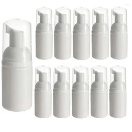 Storage Bottles 12pcs/lot Empty 30ml Plastic HDPE White Foam Soap Bottle 1oz Refillable With Foaming Pump