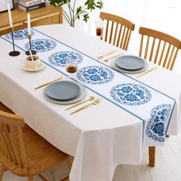 Table Cloth PVC Oval Tablecloth Chinese Waterproof Oil-proof Cover Rectangular Living Room Dining