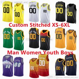 Custom Stitched XS-6XL Basketball Jersey With 6 Patch 23 Lauri 2 Collin Markkanen Sexton Simone Fontecchio Mike Conley Malik Beasley Talen Horton-Tucker Clarkson