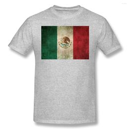 Men's T Shirts Old And Worn Distressed Vintage Flag Of Mexico Basic Short Sleeve T-Shirt Casual R333 Tshirt Eur Size