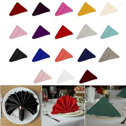 Table Napkin 1/8PCS Washable Retro Soft Handkerchief Luxury Faux Satin Cloth Dinner Decor Wedding Square Napkins