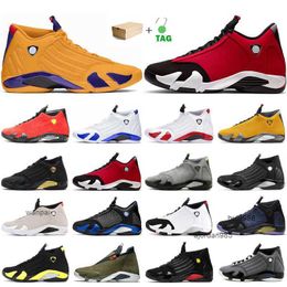 2023 14s Jumpman Basketball Shoes Mens Trainers 14 University Gold Gym Red Black Toe Candy Cane Desert sand outdoor sport sneakers with box JORDON JORDAM JORDAB