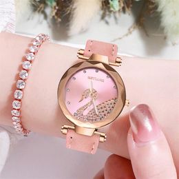 2021 Watch Women Fashion Casual Leather Belt Watches Simple Ladies' Small Dial Quartz Clock Dress Women's watches Reloj 275c