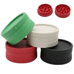 Degradable Plastic Herb Grinder Articles For Smok Grass 2 Layer Tobacco Grass Smoking Accessories Gift RRC543