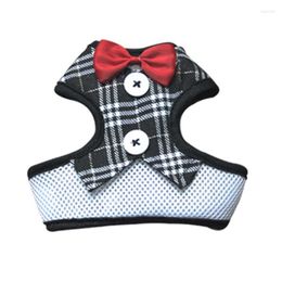 Dog Collars Cat Harness Leash Cute Bow Knot Adjustable Chest Belt For Small Dogs Walking Traction Rope Pet Strap Leashes Sets
