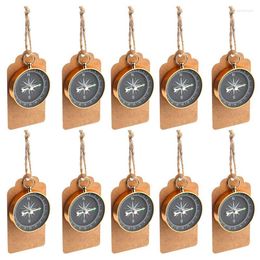 Party Favour Wedding Gifts For Guests Compass Souvenir With Kraft Tag Travel Themed Decorations/Favors Nautical Christmas Ornaments