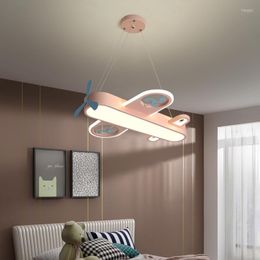 Pendant Lamps Children's Room Led Aircraft Chandelier Warm And Romantic Modern Minimalist Nordic Creative Cartoon Boys Girls Bedroom