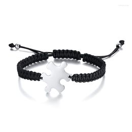 Bangle Stainless Steel Puzzle Braided Adjustable Bracelet Black Men's And Women's Gold Knot B00502