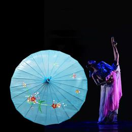 Parasol Printed Craft Umbrella Silk Fabric Wedding Brida Umbrella Decoration Dance RRC561