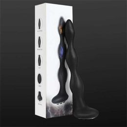 Sex Toys massager Pulse Shock Heating Vibrator Anal Plug Prostate Ual Vibrators Masturbator Bead Unisex Erotic Butt s