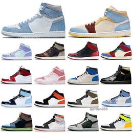 2023 Discount 1s men basketball shoes 1 Hyper Royal Banned Bred Shadow Chicago women mens trainers sports sneakers Walking Jogging Breathable JORDON JORDAB