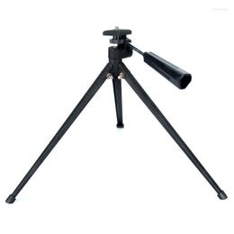 Telescope Portable Tripod Black Shockproof Tabletop Metal Tripe Stand With 1/4inch Screw For Monocilar Binocular Spotting Scopes