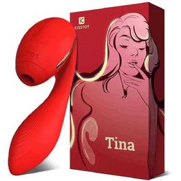 Sex Toys massager Kistoy Tina Wearable Sucking Vibrator Heating g Spot Stimulator Powerful Clitoris Sucker for Women