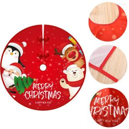 Christmas Decorations 2022 Year Tree Skirt Creative Exquisite Printing Brushed Cloth Drop