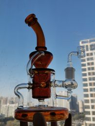Mobius Glass Bong Bonghs Shisha Water Pipes st￩r￩o Matrix Perc Gire-gigues en greffes