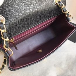 10A 7 Colours high quality caviar sheepskin leather bags classic women handbags ladies composite tote clutch shoulder bag female pu149u