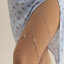 Anklets Bohemian Thigh Chain Simple Star Body Chains For Women Double-layer Metal Bodychain Fashion Jewellery Leg