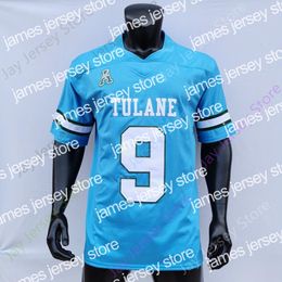 NEW Jerseys James Tulane Green Football Wave Football Jersey NCAA College Matt Forte Cameron Carroll Tyrick James Tyjae Spears Michael Pratt Jae