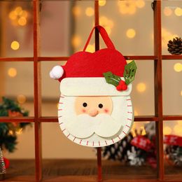 Christmas Decorations Gift Bag Women Creative Hi Applique Tote Candy Fabric Red Home Decoration