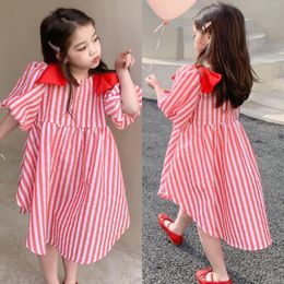 Girl Dresses Dress Baby Kids Clothes Fashion Design Toddler Girl's Summer Striped For 2-7years Old