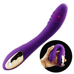 Beauty Items 10 Speed USB Rechargeable Magic Wand Massager Vibrator Clitoris Stimulator G spot Adult sexy Toy for Woman Product