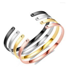 Bangle 5pcs/lot Personalised Engrave Names Date Words For Women Men Lovers 6mm Stainless Steel Couple Bangles Jewellery