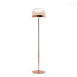 Floor Lamps Nordic Glass Living Room Lamp Simple Creative Italian Bedroom Study Hall LED