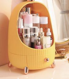 Storage Boxes Led Egg Style Drawer Type Household Desktop Transparent Makeup Jewelry Home ABS Cosmetic Organizer ZB304