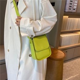 Shoulder Bags Big Belt Buckle Designer Mini PU Leather Crossbody Bag For Women Fashion Lady Purse And Handbag Yellow