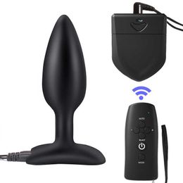 Beauty Items Silicone Anal Plug Electro sexy Prostate Massager Electric Shock Butt Small Buttplug Set Bdsm Toys Erotic Products