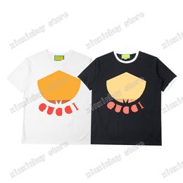 xinxinbuy Men designer Tee t shirt Paris chest Gradient stripe letters print short sleeve cotton women white black blue S-XL
