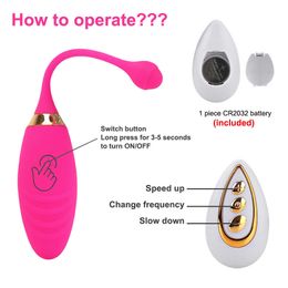 Beauty Items Wireless RC Vibrator For Women 10 Modes Vibrating Vagina Balls Jump Egg Prostate Massager Clitoris Stimulation sexy toy shop