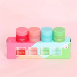 Korean Brand Special Care 8g Lip Balm Lip Sleeping Mask 4pcs/set Scented Nutritious Moisturizing Lips Cares Cream