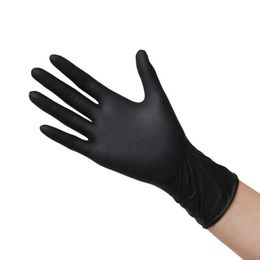 8 pairs in High Quality Spot Black Nitrile Gloves disinfectant seafood processing food grade gloves