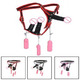 Beauty Items Removable Strapon Harness Dildo Vibrator Lesbian Strap On Penis Chastity Belts Pant Big Anal Plug sexy Toys For Women