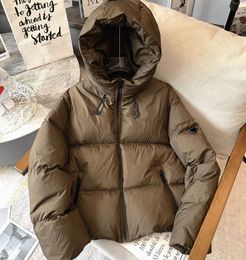 Giacche da donna classiche di marca piumini corti con cappuccio parka firmati moda triangolo rovesciato giacche da uomo inverno caldo parker giacca a vento