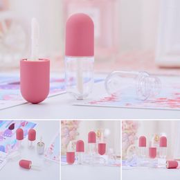 Storage Bottles 5/10/20 PCS Lip Gloss Empty Tube With Wand Small Shaped Glaze Refillable DIY Container Clear 3ml TK-ing